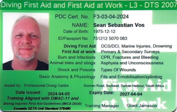 Certificate: Level 3 First Aid